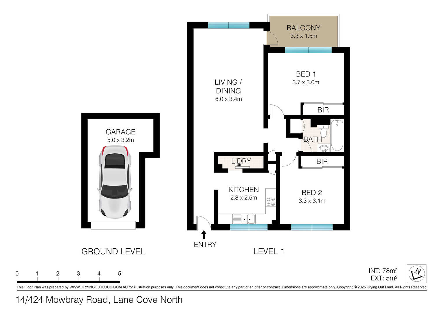 14/424-426 Mowbray Road West Lane Cove North 14/424-426 Mowbray Road West Lane Cove North